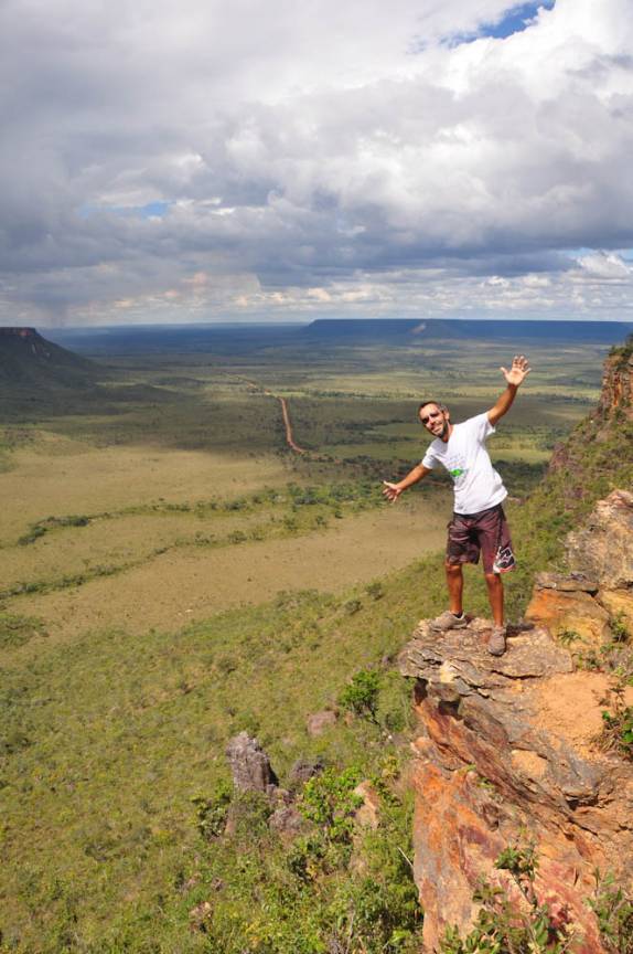 As planícies do Jalapão vistas do alto da Serra do Espírito Santo, no Jalapão - TO